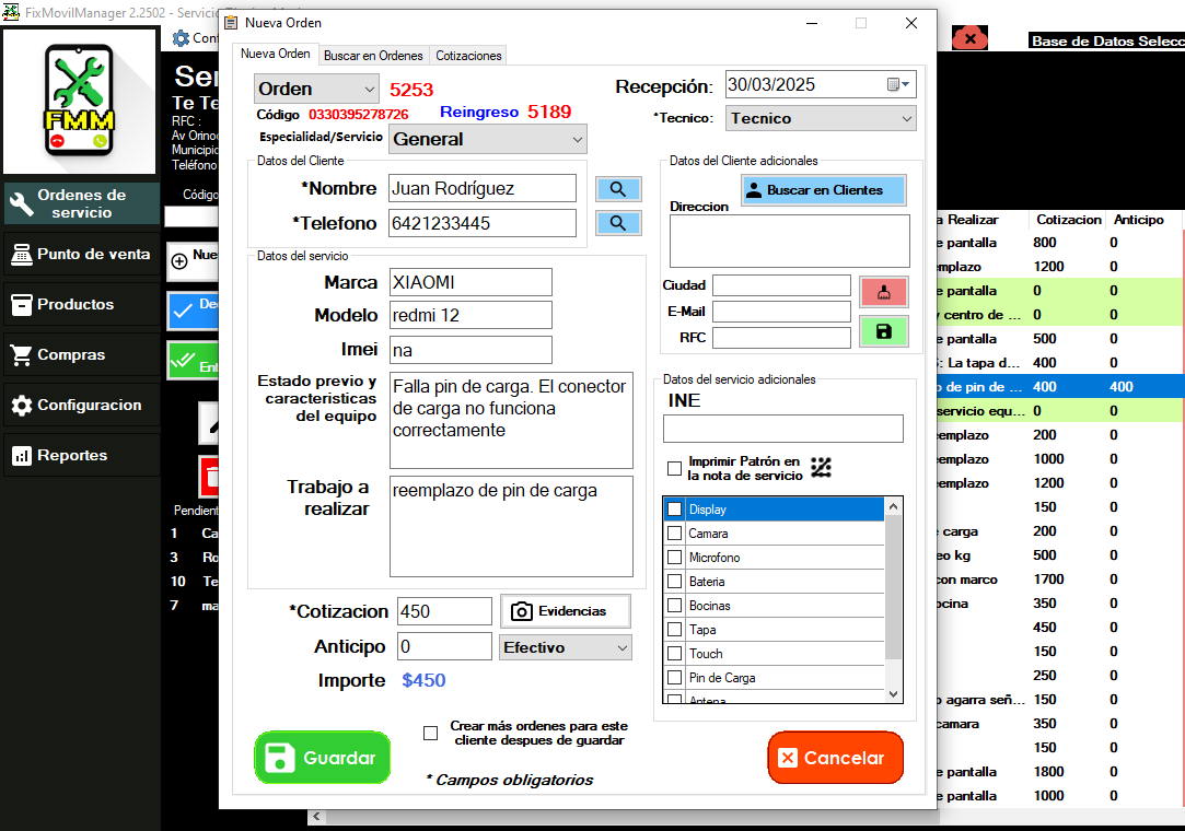 Captura de Datos