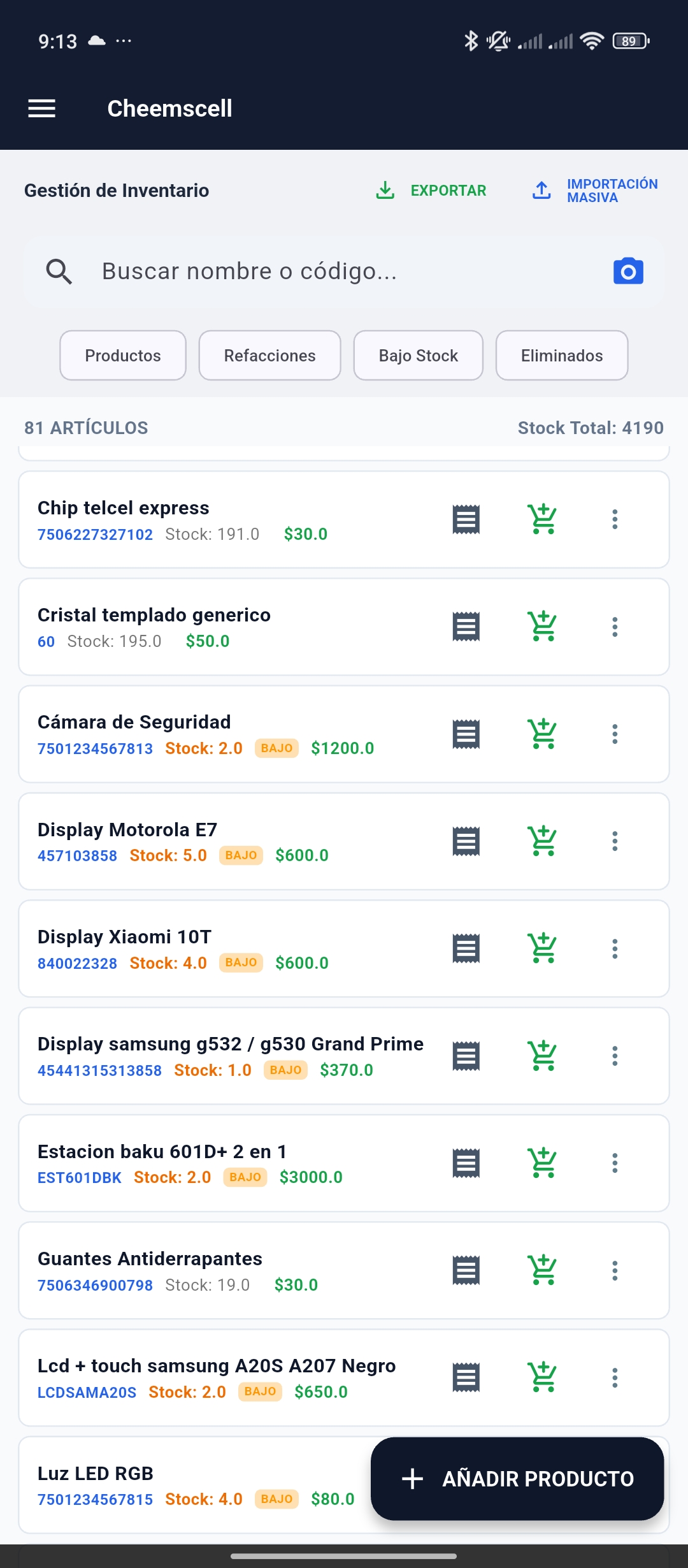 Gestión de Inventario